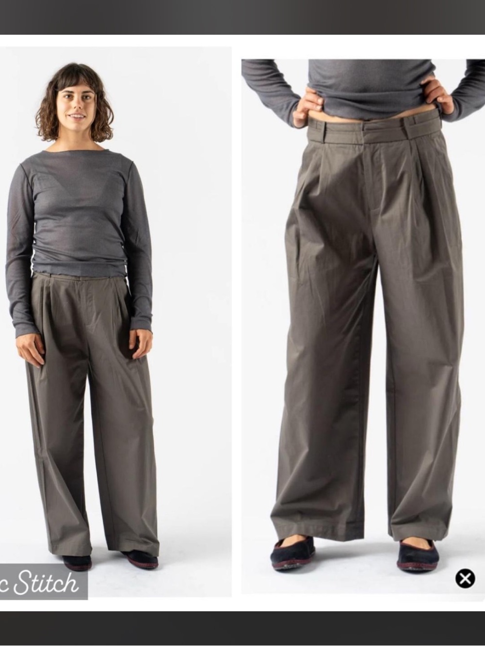 DEIJI STUDIOS TWO LAYER PANT IN CHARCOAL